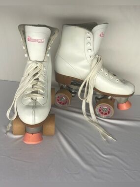 Women's Chicago Deluxe Leather Rink Skates 9 - White